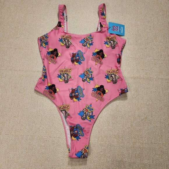 Cakeworthy Barbie California Dream Pink One Piece Swim Suit Bathing Suit 2XL NEW - Picture 1 of 7